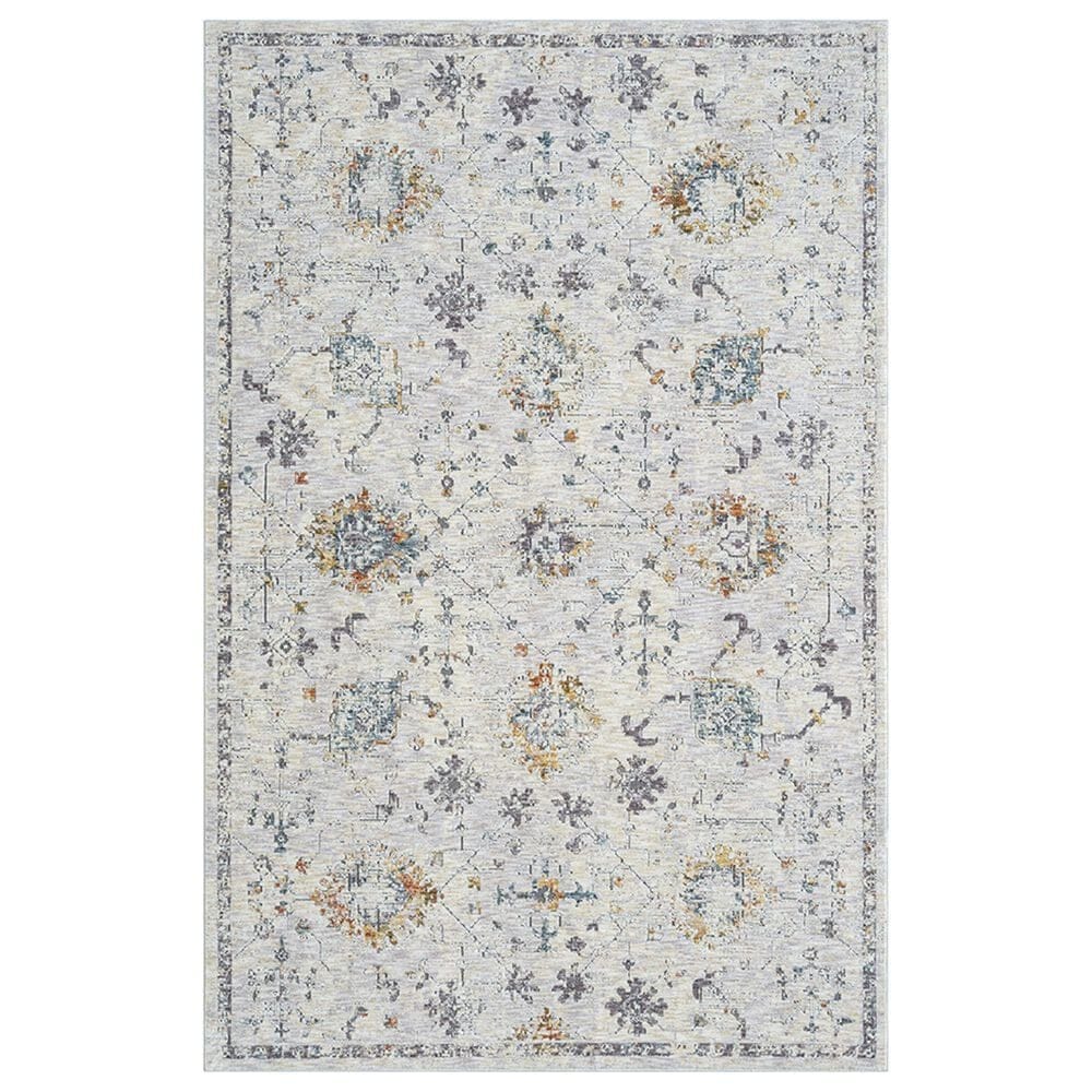 L&R Resources Allure 82470GML Gray and Blue 10" x 14" Area Rug, , large