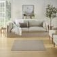 Nourison Courtyard Ivory and Silver 4" Square Indoor/Outdoor Area Rug, , large