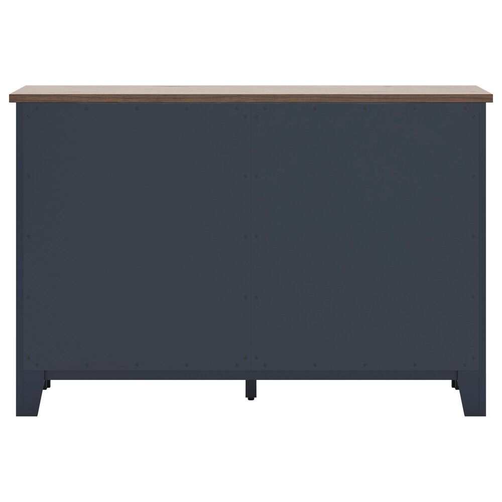Ashley Landocken 6-Drawer Dresser in Dark Slate Blue and Light Brown, , large