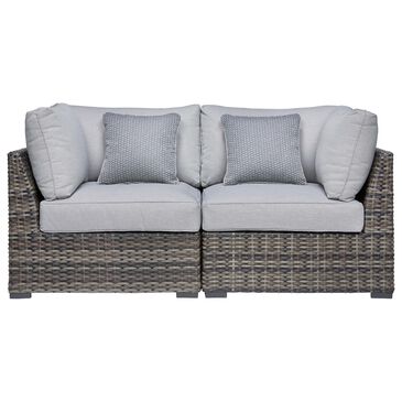 Signature Design by Ashley Harbor Court Corner with Cushion in Gray (Set of 2), , large