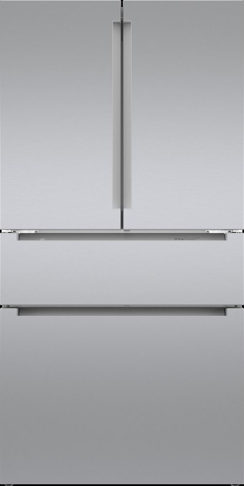 Bosch 800 Series 20.5 Cu. Ft. French Door Bottom Freezer with Integrated Handle in Stainless Steel, , large