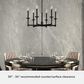 Hunter Briargrove Single Tier Chandelier in Matte Black, , large