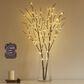 HOMLUX 32" Willow Branch with 100 LED Lights in Brown, , large