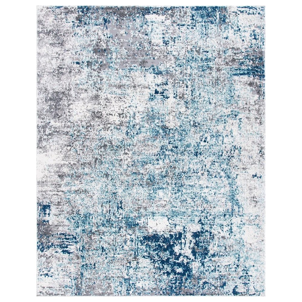 Safavieh Aston 11" x 15" Light Blue and Grey Area Rug, , large