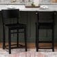 Linon Home Decor Briggs Counter Stool in Black (Set of 2), , large
