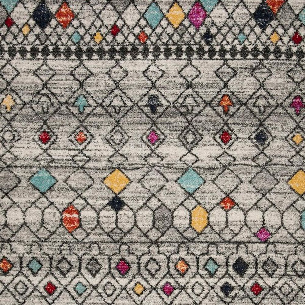 Safavieh Adirondack ADR204F 3&#39; x 5&#39; Light Grey and Fuchsia Area Rug, , large