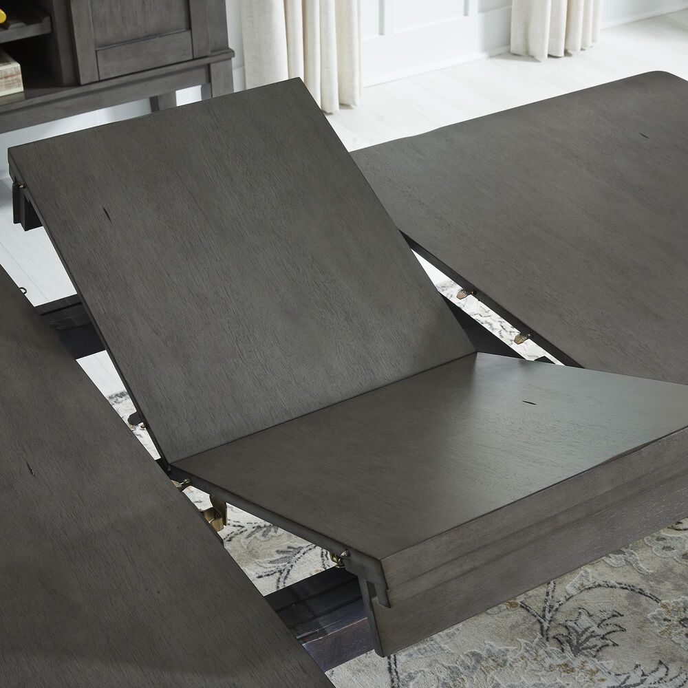 Ashley Hallanden 6-Piece Rectangular Dining Set in Antiqued Gray, , large