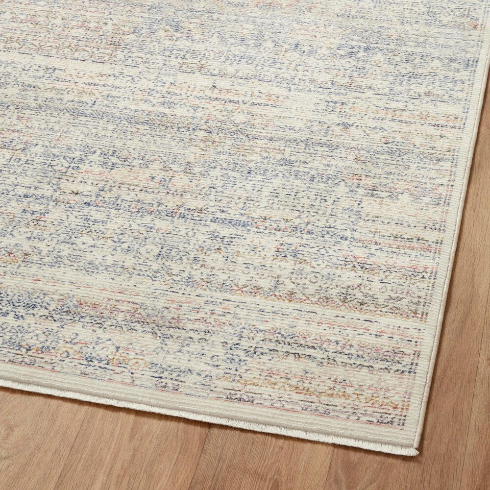 Amber Lewis x Loloi Zuma 5&#39;3&quot; x 8&#39; Ivory and Multicolor Area Rug, , large