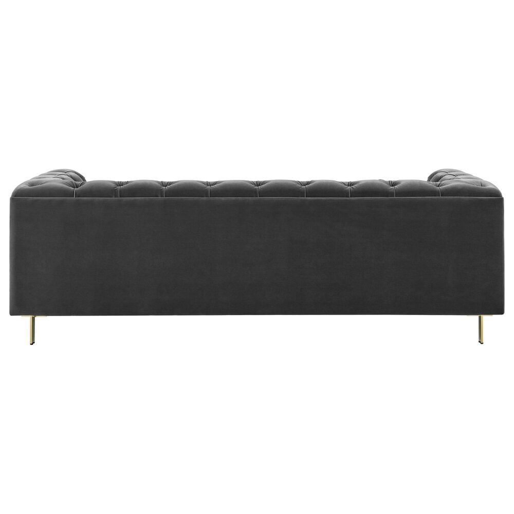 Steve Silver Charlene Stationary Sofa in Gray Velvet, , large