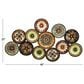Maple and Jade 25" x 46" Spanish Inspired Floral Plate Wall Decor in Multicolor, , large