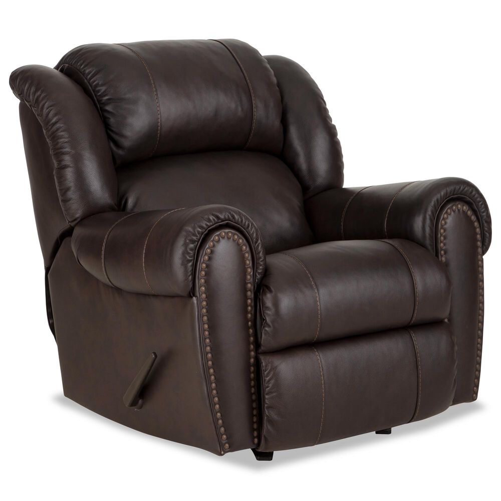 HomeStretch Laredo Manual Rocker Recliner in Stetson Dark Brown, , large