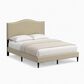 Glideaway Leighford Queen Upholstered Platform Panel Bed in Beige, , large