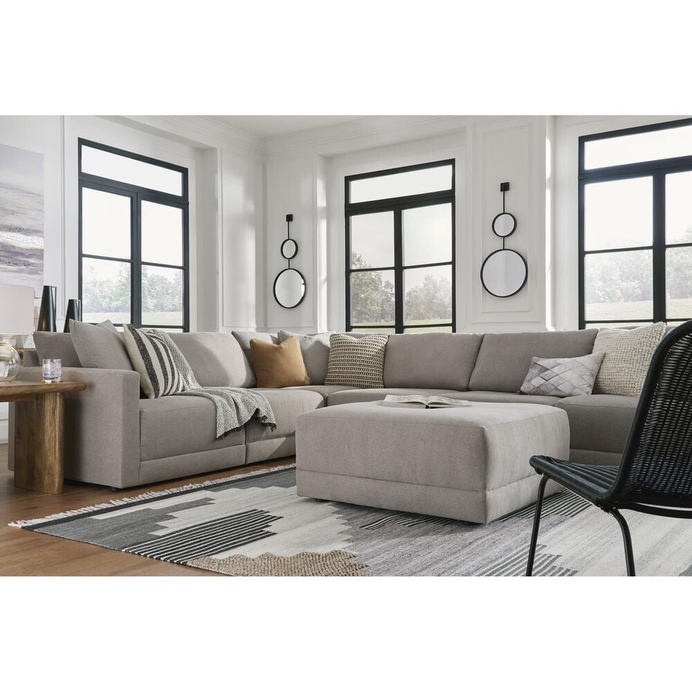 Ashley Katany Oversized Accent Ottoman in Shadow, , large