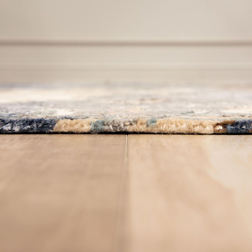 RIZZY Evolution Teal, Grey, Black, Brown, Beige and Ivory 10&#39; x 14&#39; Area Rug, , large