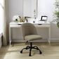 Linon Home Decor Skyla Swivel Office Chair in Beige, , large