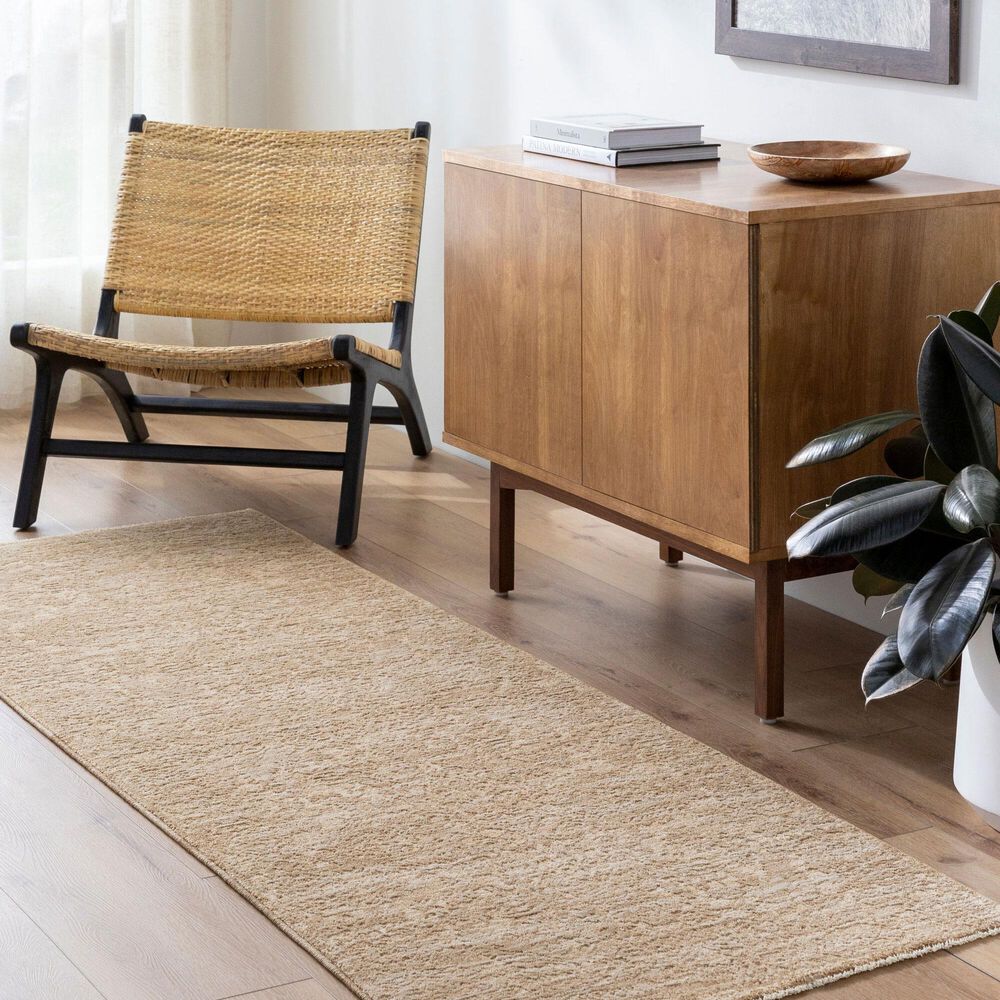 Surya Masterpiece MPC-2316 Beige, Tan and Medium Brown 6'7" x 9'6" Area Rug, , large