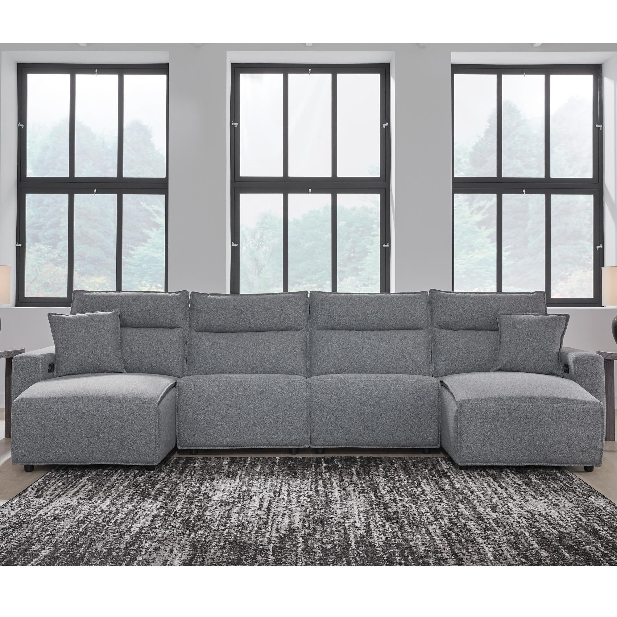 Ashley ModMax II 4-Piece Power Reclining Symmetrical Sectional in