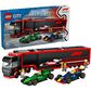 LEGO City F1 Truck with RB20 & AMR24 F1 Cars, , large