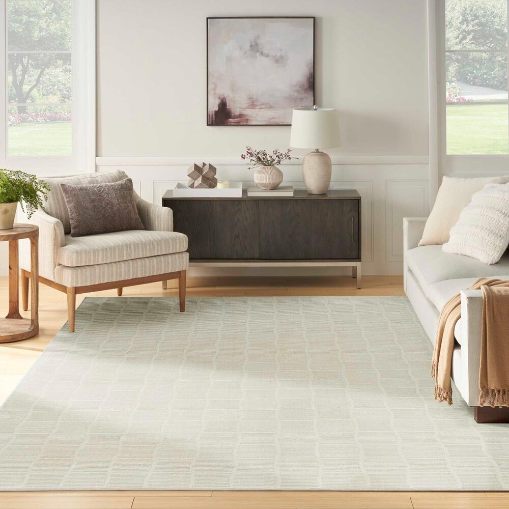 Nourison Eco Cycle Ivory 6'6" x 9'2" Area Rug, , large