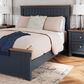 Ashley Landocken Queen Panel Bed in Brown and Blue, , large