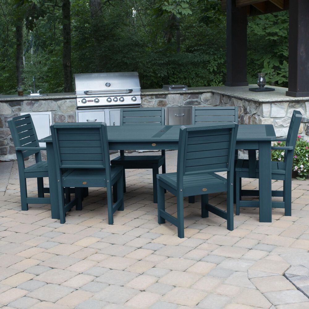 Highwood USA Weatherly 7Piece Rectangular Patio Dining Set in