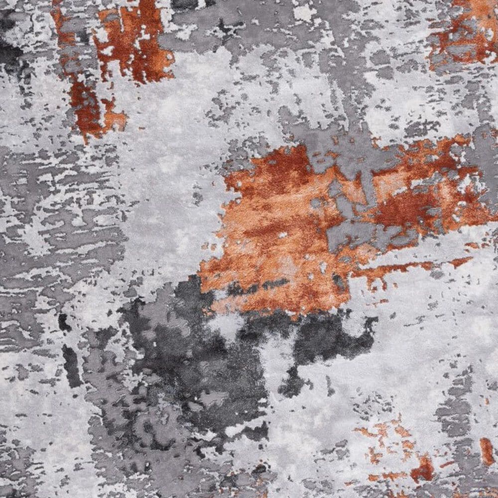 Safavieh Craft CFT820P 6&#39;7&quot; x 9&#39; Grey and Orange Area Rug, , large