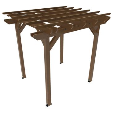 Highwood USA Ridgecrest 8" x 8" Patio Pergola in Weathered Acorn, , large