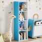 HOMLUX 4-Tier Open Shelf Display Organizer Bookcase in Light Blue and White, , large