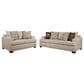 J Cooper USA Stationary Sofa and Loveseat Set in Janelle Peyote, , large