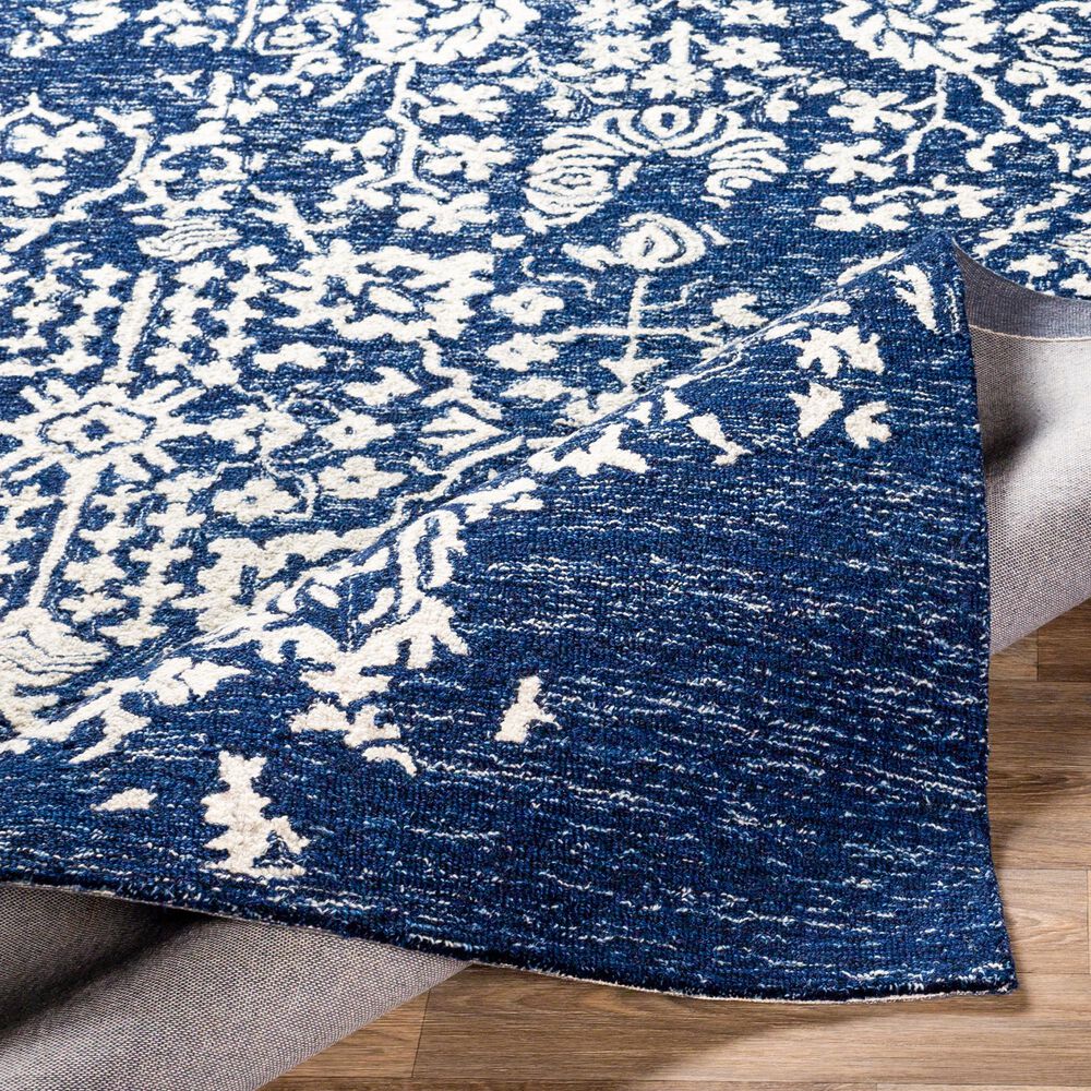 Surya Granada GND-2311 8&#39; x 10&#39; Dark Blue, Denim and Ivory Area Rug, , large