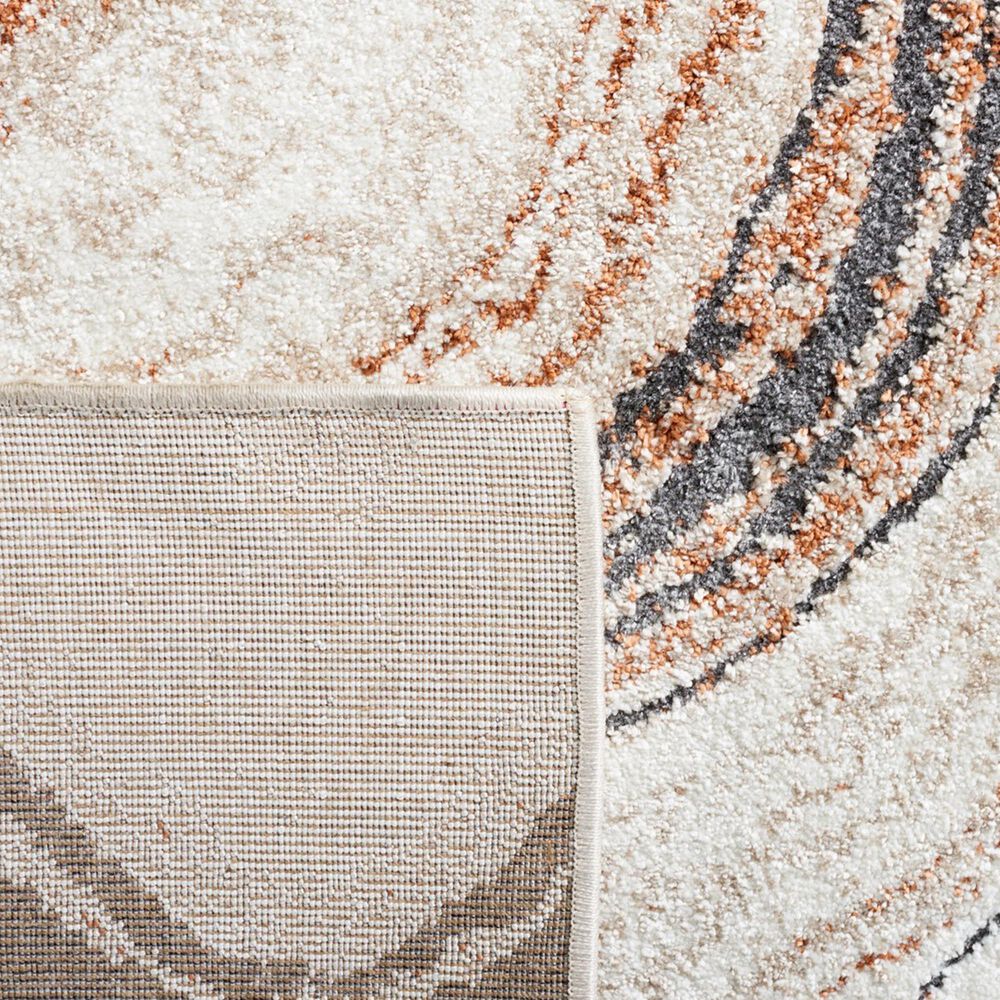 Safavieh Cyrus Shag CYR136A 2&#39;2&quot; x 7&#39;9&quot; Beige and Rust Runner, , large