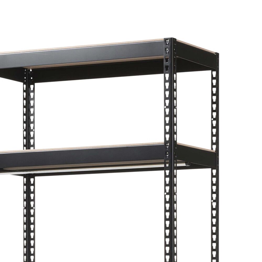 Baxton Studio Gavin 4Shelf Closet Storage Organizer in Black