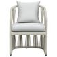 Hawthorne Furniture Alexa Outdoor Chair with Pillow in White, , large