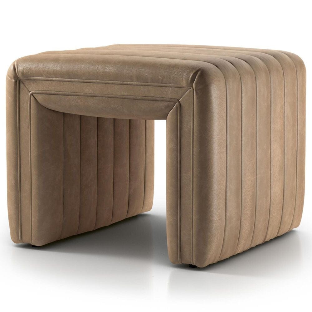 Four Hands Augustine 21" Square Ottoman in Palermo Drift, , large