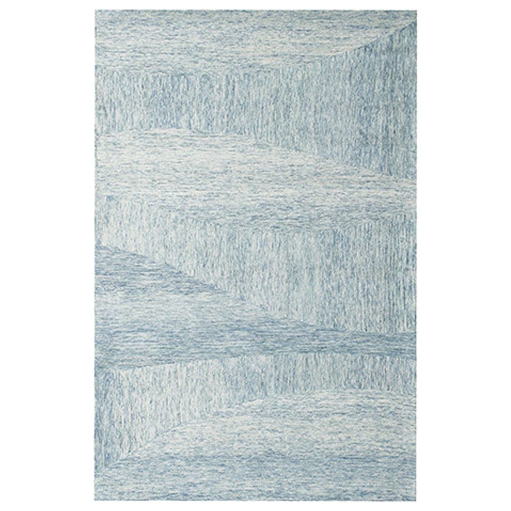 L&R Resources Aurora Abstract Blue 7"9" x 9"9" Area Rug, , large