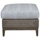 Venture Lenox Hill Outdoor Ottoman with Nalu Sky Cushion in Quarry Grey, , large
