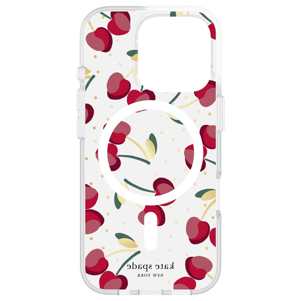 Kate Spade Protective MagSafe Case for Apple iPhone 16 Pro in Cherry Dot, , large