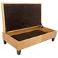 Jonathan Louis Ashbury Leather Storage Ottoman in Echo Lager, , large