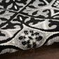 Nourison Aloha 5"3" x 7"5" Black White Indoor/Outdoor Area Rug, , large