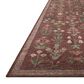 Rifle Paper Co. x Loloi Edinburgh Merlot and Multicolor 2"6" x 12" Runner, , large