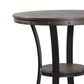 Linden Boulevard Franklin 3-Piece Pub Table Set in Dark Brown, , large