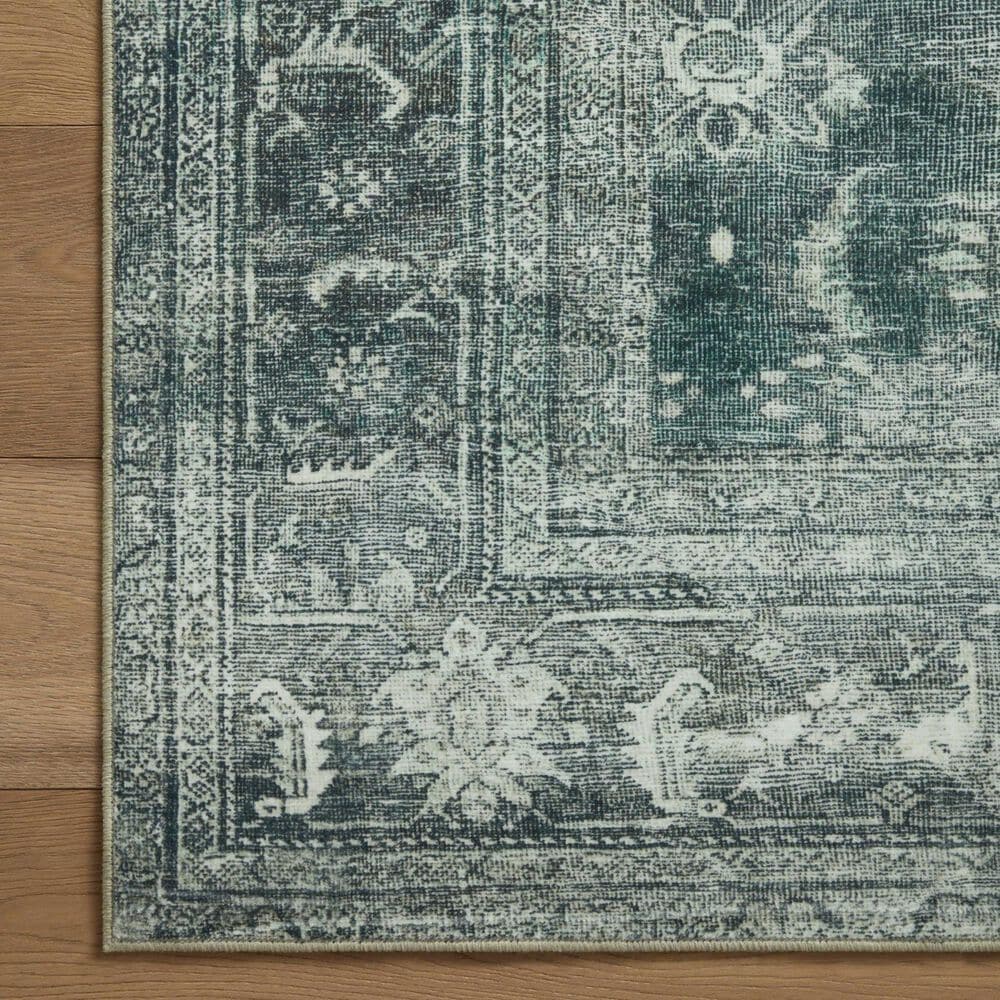 Magnolia Home Banks 2&#39; x 5&#39; Blue and Lagoon Area Rug, , large