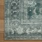 Magnolia Home Banks 2" x 5" Blue and Lagoon Area Rug, , large