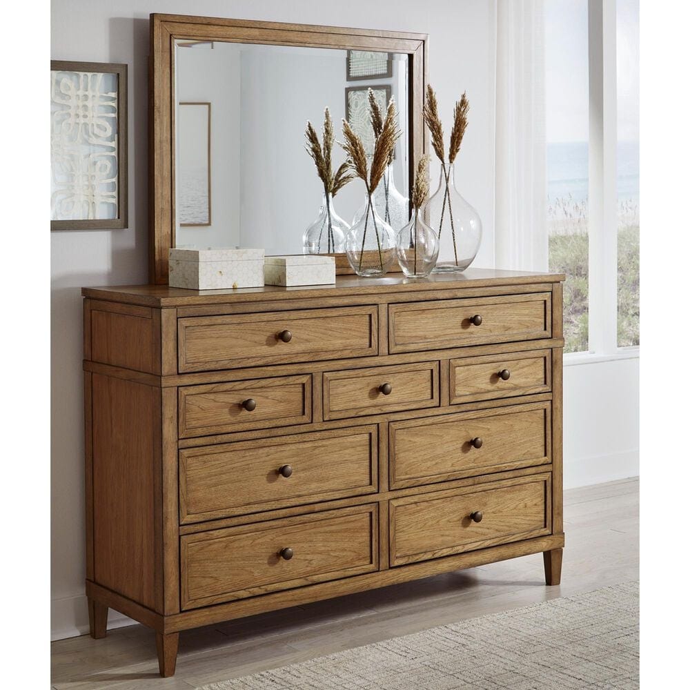 Ashley Sharlance 9-Drawer Dresser and Mirror in Brown, , large