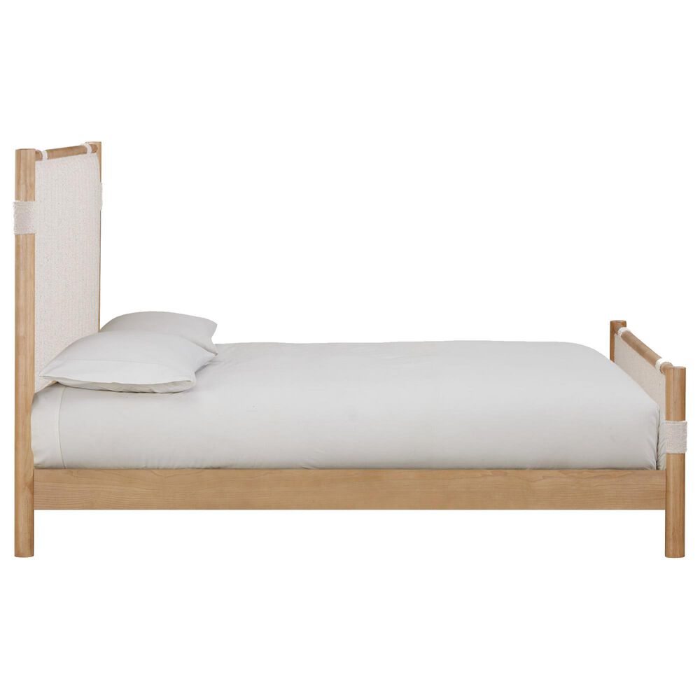 Urban Home Furano King Upholstered Bed and Two Nightstands in Ginger and Burn, , large