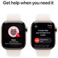 Apple Watch Series 10 GPS + Cellular 42mm Gold Titanium Case with Starlight Sport Band - S/M, , large