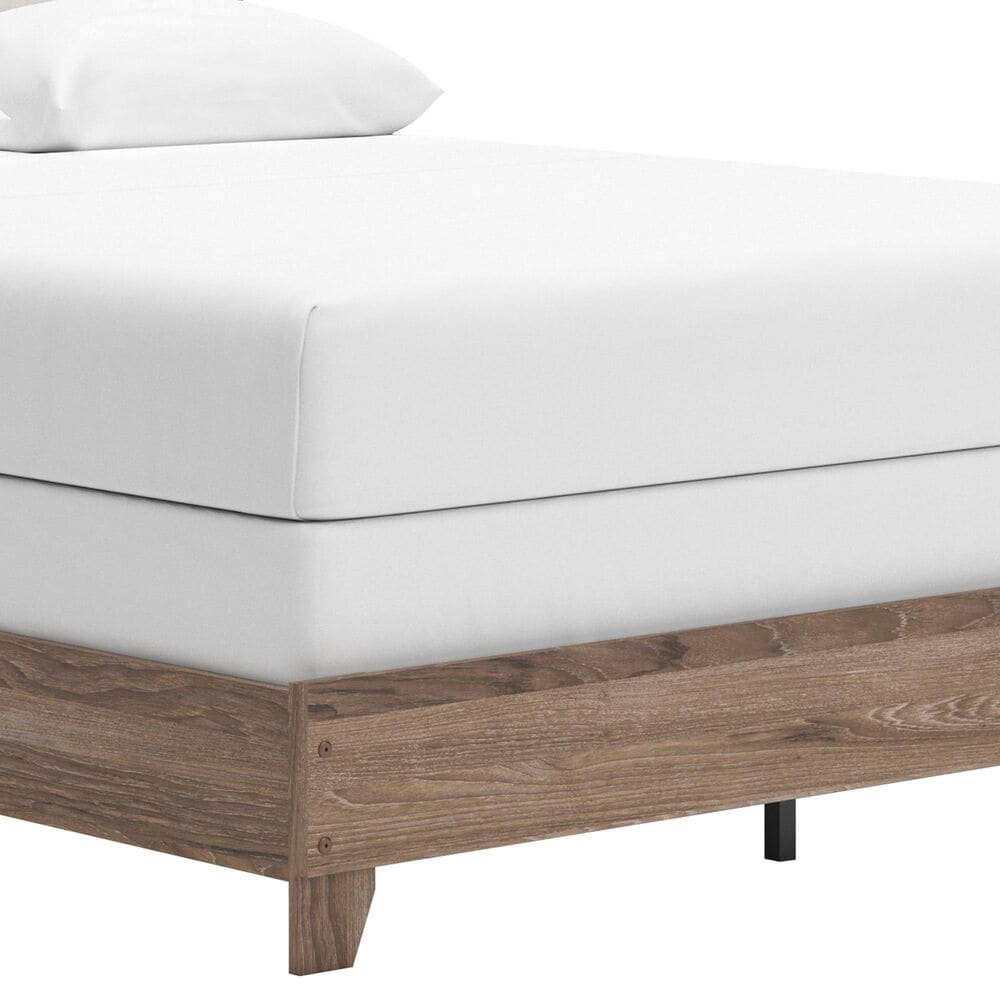 Ashley Sharnari Queen Panel Bed in Warm Gray, Brown and Antique White, , large