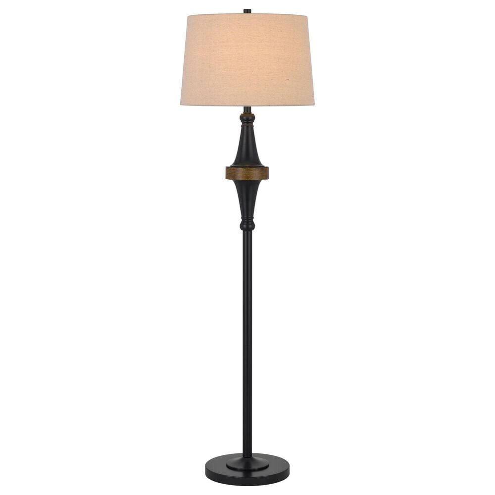 Cal Lighting Arbor Floor Lamp in Dark Bronze and Walnut Brown, , large