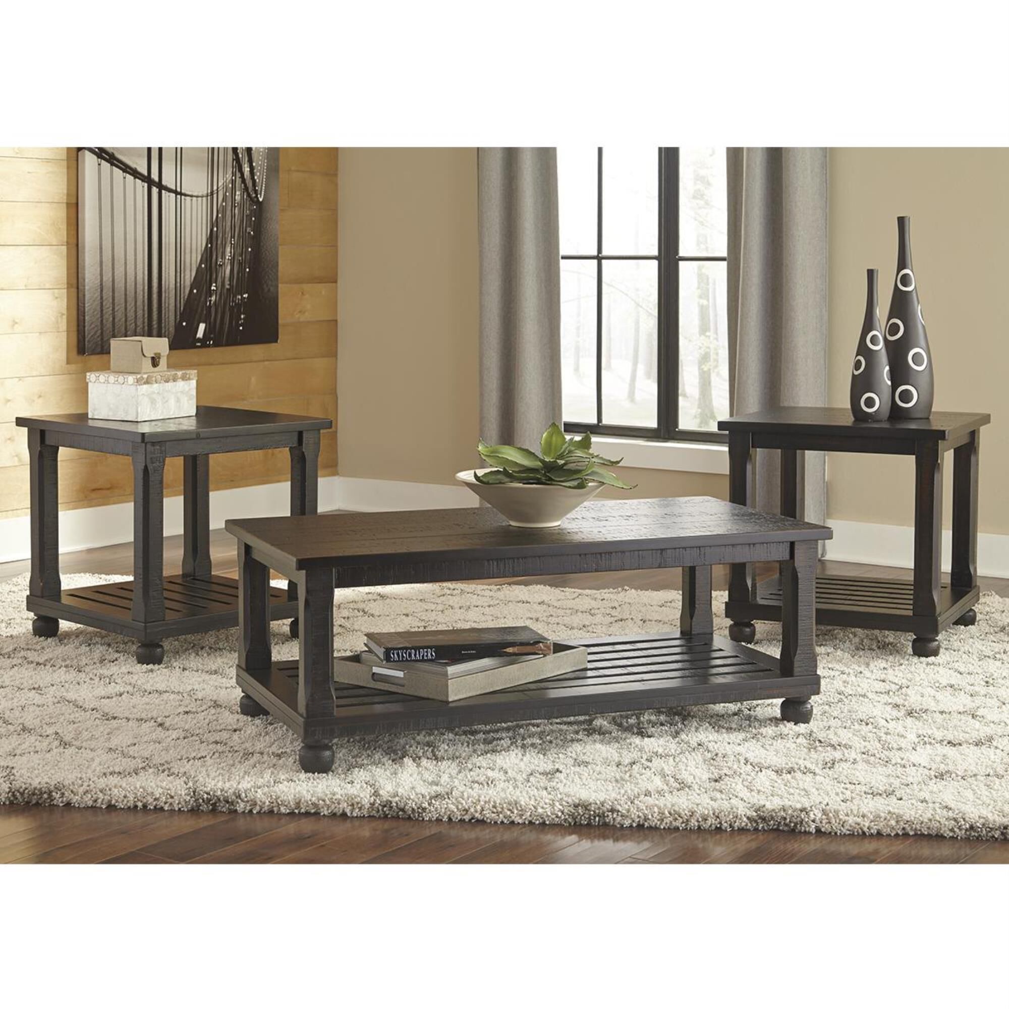 Signature Design by Ashley Mallacar 3 Pack Occasional Table in