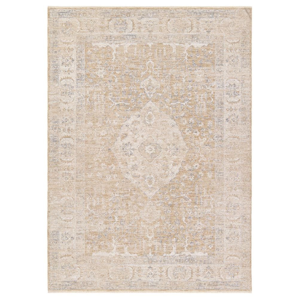 Jaipur Vekhea Yellow and Gold 7"9" x 9"9" Area Rug, , large